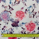 FS754 Ivory Floral | Fabric | Chain, Chains, drape, Fabric, fashion fabric, Floral, Flower, making, Peach, Peachy, Sale, sewing, Skirt | Fabric Styles
