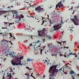 FS754 Ivory Floral | Fabric | Chain, Chains, drape, Fabric, fashion fabric, Floral, Flower, making, Peach, Peachy, Sale, sewing, Skirt | Fabric Styles