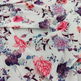 FS754 Ivory Floral | Fabric | Chain, Chains, drape, Fabric, fashion fabric, Floral, Flower, making, Peach, Peachy, Sale, sewing, Skirt | Fabric Styles