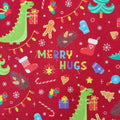 FS787 Red Dinosaur Christmas Scuba Fabric | Fabric | bauble, Baubles, Christmas, Christmas Tree, Fabric, fashion fabric, Scuba, sewing, xmas | Fabric Styles