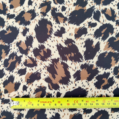 FS456 Paint Stroke Leopard | Fabric | Animal, drape, Fabric, fashion fabric, FS456, Leopard, Scuba, sewing, Stretchy | Fabric Styles