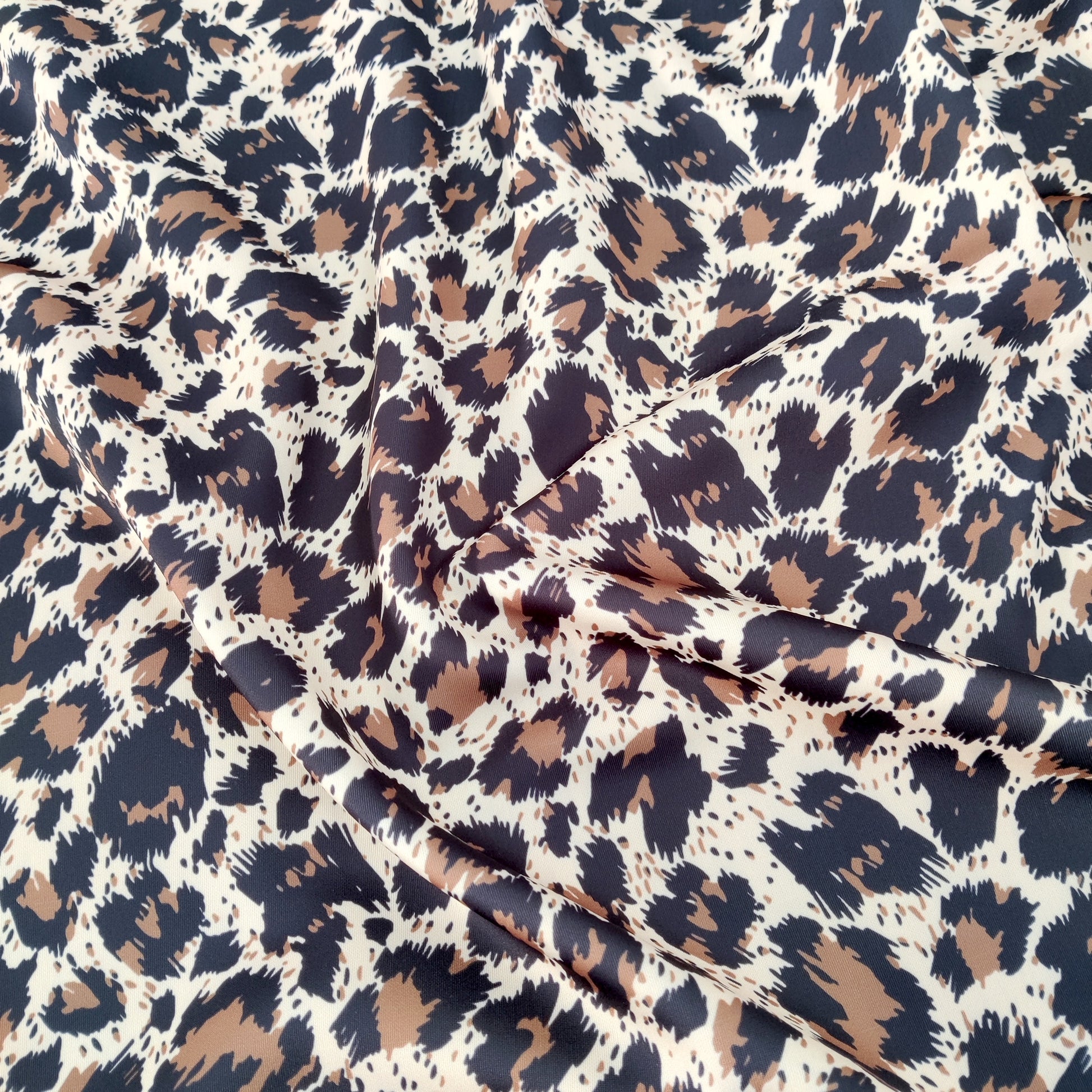 FS456 Paint Stroke Leopard | Fabric | Animal, drape, Fabric, fashion fabric, FS456, Leopard, Scuba, sewing, Stretchy | Fabric Styles