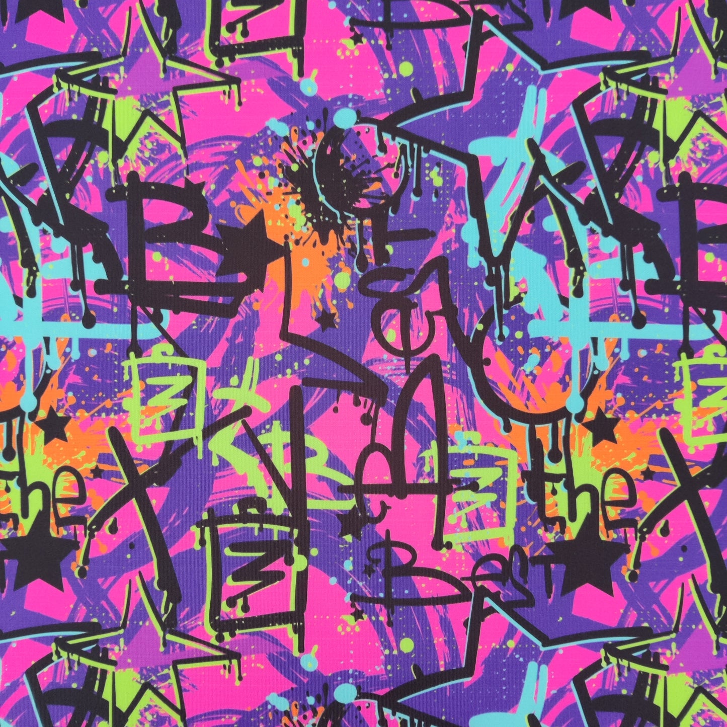 FS797 Graffiti | Fabric | comic, conversational, fabric, graffiti, jersey, kids, scuba, slang, stretch | Fabric Styles