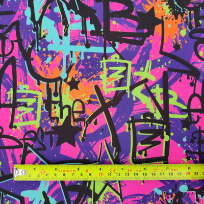 FS797 Graffiti | Fabric | comic, conversational, fabric, graffiti, jersey, kids, scuba, slang, stretch | Fabric Styles