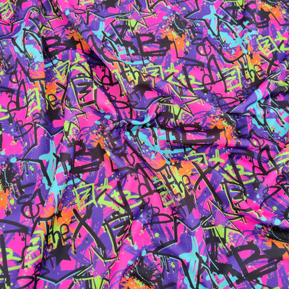 FS797 Graffiti | Fabric | comic, conversational, fabric, graffiti, jersey, kids, scuba, slang, stretch | Fabric Styles