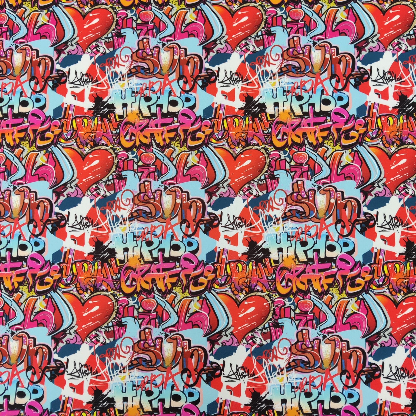 FS798 Graffiti | Fabric | comic, conversational, fabric, graffiti, jersey, kids, scuba, slang, stretch | Fabric Styles
