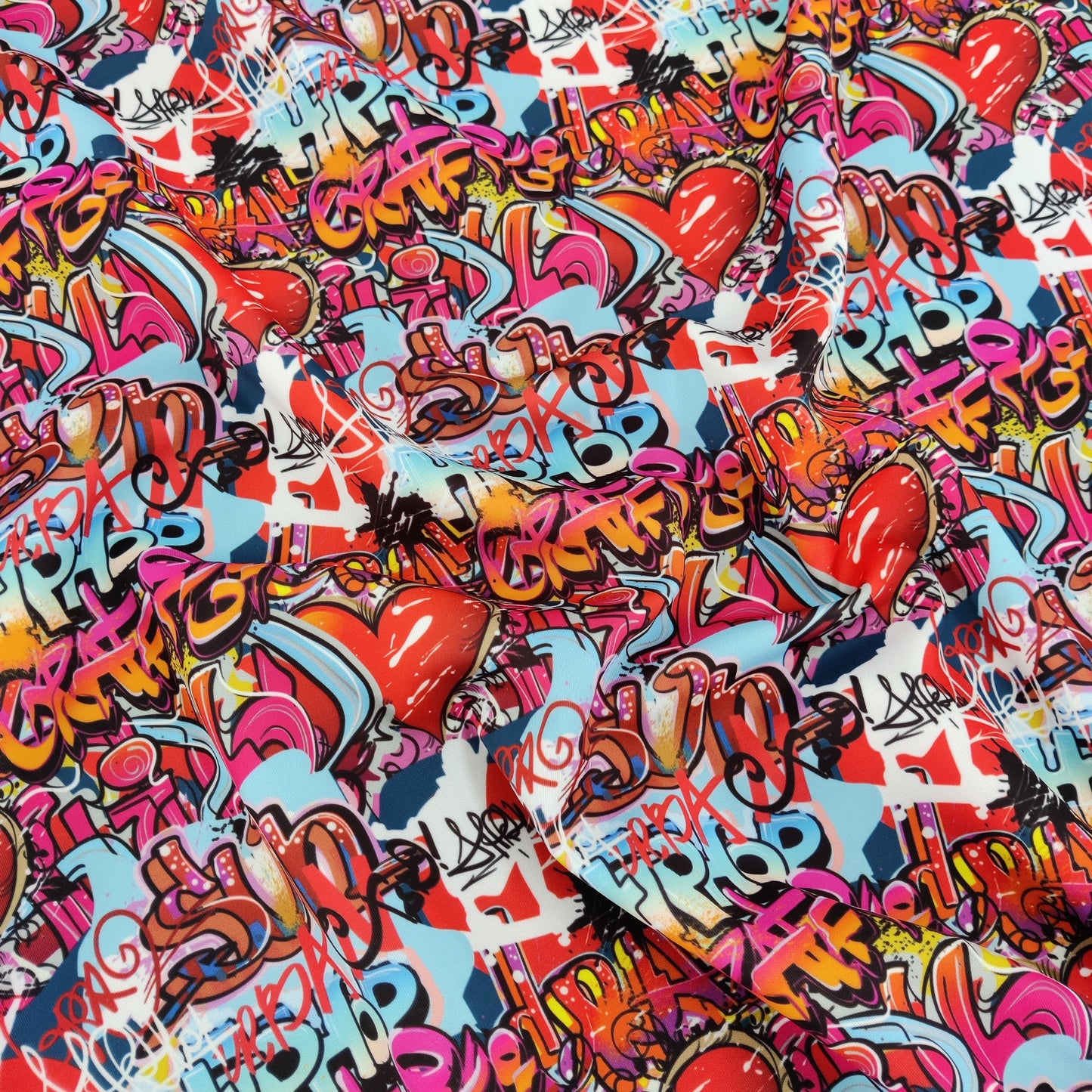 FS798 Graffiti | Fabric | comic, conversational, fabric, graffiti, jersey, kids, scuba, slang, stretch | Fabric Styles