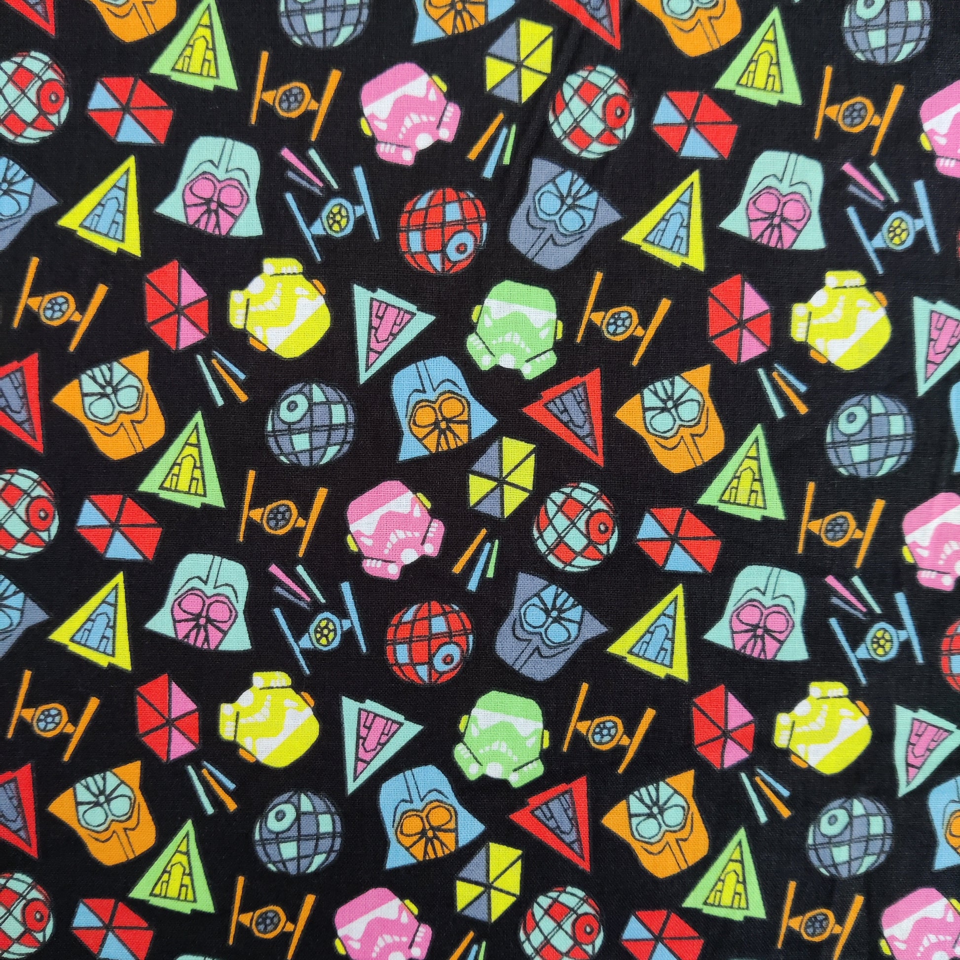 FS598_2 Star Wars Icons Cotton | Fabric | Brand, Branded, Children, comic, Cotton, Darth, Darth Vader, Fabric, fashion fabric, Flash, Iron Man, Kids, logo, making, man, Navy, Star, Star Wars, Vader, War, Wars | Fabric Styles