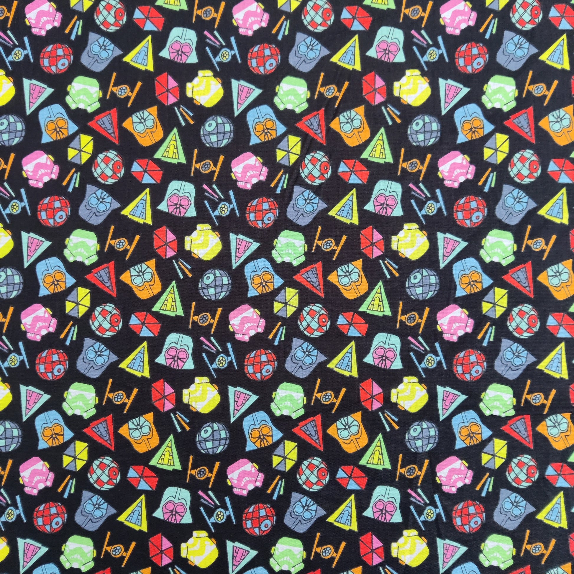 FS598_2 Star Wars Icons Cotton | Fabric | Brand, Branded, Children, comic, Cotton, Darth, Darth Vader, Fabric, fashion fabric, Flash, Iron Man, Kids, logo, making, man, Navy, Star, Star Wars, Vader, War, Wars | Fabric Styles