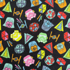 FS598_2 Star Wars Icons Cotton | Fabric | Brand, Branded, Children, comic, Cotton, Darth, Darth Vader, Fabric, fashion fabric, Flash, Iron Man, Kids, logo, making, man, Navy, Star, Star Wars, Vader, War, Wars | Fabric Styles