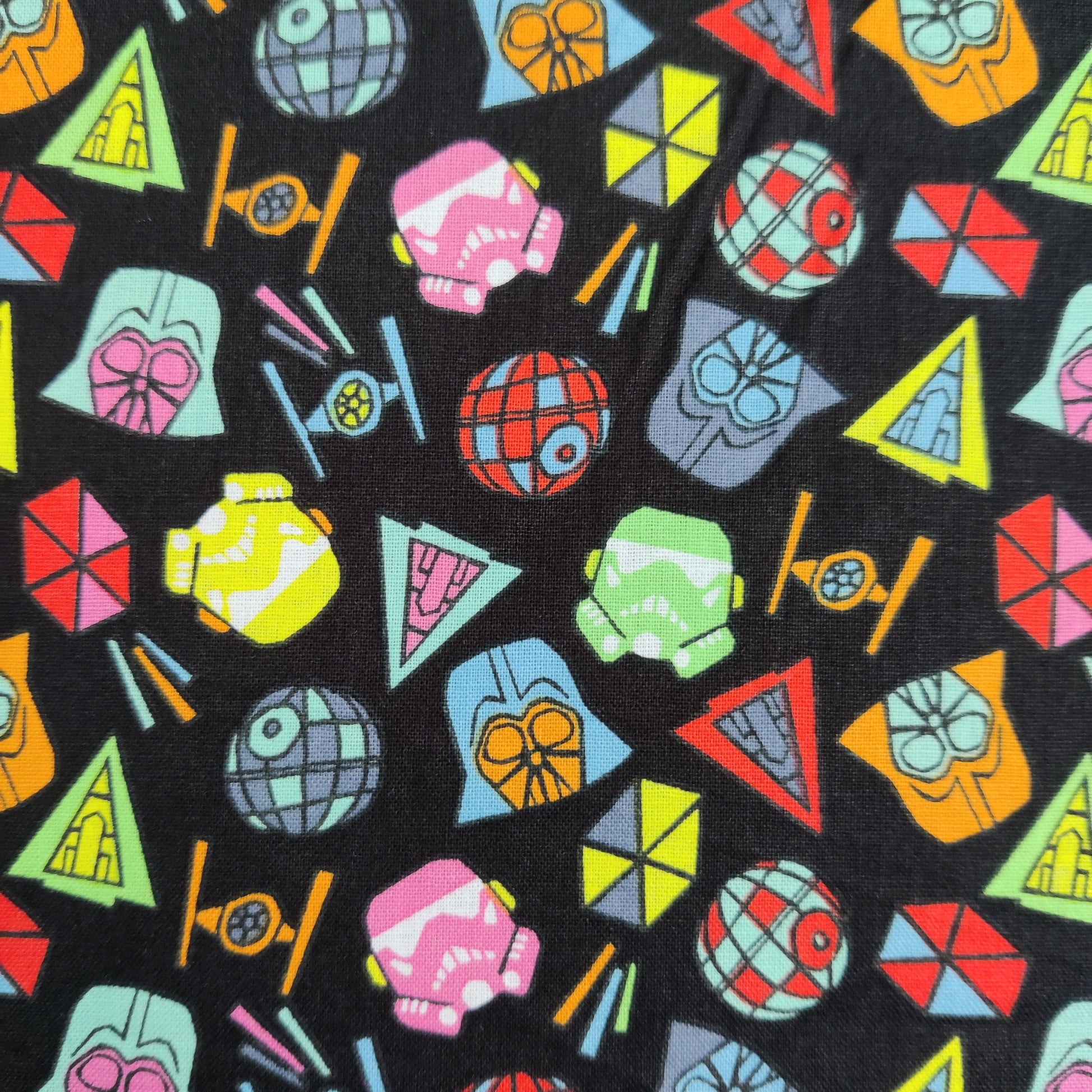 FS598_2 Star Wars Icons Cotton | Fabric | Brand, Branded, Children, comic, Cotton, Darth, Darth Vader, Fabric, fashion fabric, Flash, Iron Man, Kids, logo, making, man, Navy, Star, Star Wars, Vader, War, Wars | Fabric Styles