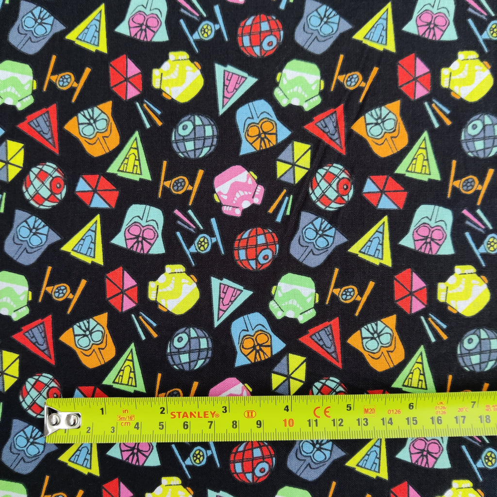FS598_2 Star Wars Icons Cotton | Fabric | Brand, Branded, Children, comic, Cotton, Darth, Darth Vader, Fabric, fashion fabric, Flash, Iron Man, Kids, logo, making, man, Navy, Star, Star Wars, Vader, War, Wars | Fabric Styles