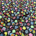 FS598_2 Star Wars Icons Cotton | Fabric | Brand, Branded, Children, comic, Cotton, Darth, Darth Vader, Fabric, fashion fabric, Flash, Iron Man, Kids, logo, making, man, Navy, Star, Star Wars, Vader, War, Wars | Fabric Styles