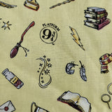 FS635_12 Harry Potter Yellow Soft Wash Magic | Fabric | Broom, Children, Cotton, Fabric, FS635, Harry Potter, Yellow | Fabric Styles