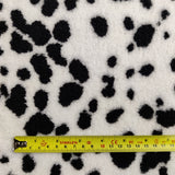 FS829 Dalmatian Fur Fabric | Fabric | animal, Dalmatian, Fabric, fleece, fur, furry, Monochrome, spots, Winter | Fabric Styles