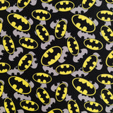 FS636_6 Batman Logo Comics Cotton | Fabric | Batman, Blue, Brand, Branded, Children, comic, comics, Cotton, Cotton SALE, dc, drape, Fabric, fashion fabric, hero, Kids, Light blue, logo, making, Pencil, superhero | Fabric Styles