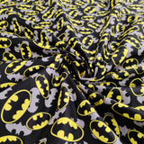 FS636_6 Batman Logo Comics Cotton | Fabric | Batman, Blue, Brand, Branded, Children, comic, comics, Cotton, Cotton SALE, dc, drape, Fabric, fashion fabric, hero, Kids, Light blue, logo, making, Pencil, superhero | Fabric Styles