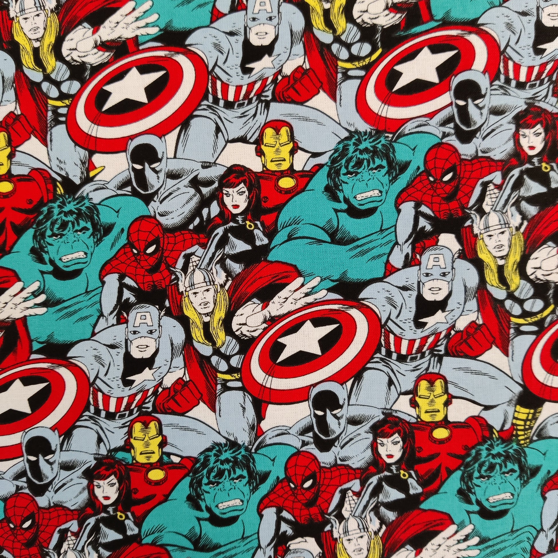 FS641_5 Power Heroes Comic Pop Marvel Comics | Fabric | Black, Black Widow, Blue, Brand, Branded, Children, comic, comics, Cotton, Cotton SALE, Fabric, fashion fabric, Flash, hero, Hulk, invincible, Iron, Iron Man, Kids, Light blue, logo, making, man, Marvel, Marvel Comics, Navy, Spider, Spider Man, Spiderman, super, superhero, The incredible hulk, the invincible, Thor, Villain, Widow | Fabric Styles
