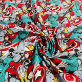 FS641_5 Power Heroes Comic Pop Marvel Comics | Fabric | Black, Black Widow, Blue, Brand, Branded, Children, comic, comics, Cotton, Cotton SALE, Fabric, fashion fabric, Flash, hero, Hulk, invincible, Iron, Iron Man, Kids, Light blue, logo, making, man, Marvel, Marvel Comics, Navy, Spider, Spider Man, Spiderman, super, superhero, The incredible hulk, the invincible, Thor, Villain, Widow | Fabric Styles
