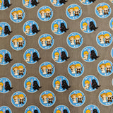 FS598_5 Star Wars Kawaii Duo Token Cotton | Fabric | Brand, Branded, Children, comic, Cotton, Darth, Darth Vader, Fabric, fashion fabric, Flash, Iron Man, Kids, logo, making, man, Navy, Star, Star Wars, Vader, War, Wars | Fabric Styles
