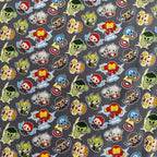 FS641_6 Mini Action Heroes Marvel Comics | Fabric | Black, Black Widow, Blue, Brand, Branded, Children, comic, comics, Cotton, Fabric, fashion fabric, Flash, hero, Hulk, invincible, Iron, Iron Man, Kids, Light blue, logo, making, man, Marvel, Marvel Comics, Navy, Spider, Spider Man, Spiderman, super, superhero, The incredible hulk, the invincible, Thor, Villain, Widow | Fabric Styles