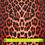 FS005 Leopard Print Scuba, Spun Polyester & Velvet Fabric