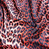 FS005 Leopard Print Scuba, Spun Polyester & Velvet Fabric