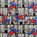 FS756_3 Spider-Man Wall Crawler Cotton | Fabric | Black, Black Widow, Blue, Brand, Branded, Children, comic, comics, Cotton, Cotton SALE, Fabric, fashion fabric, Flash, hero, Kids, Light blue, logo, making, man, Marvel Comics, Spider, Spider Man, Spiderman, super, superhero | Fabric Styles