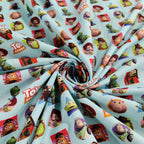 FS764_1 Toy Story Patches | Fabric | blue, Brand, Branded, Buzz, Buzz lighter, Children, Cotton, Disney, drape, Fabric, fashion fabric, Kids, Light blue, making, olaf, Pink, sewing, Skirt, Toy Story, Woody | Fabric Styles
