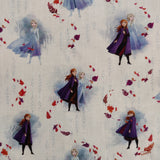 FS763_2 Disney Frozen Anna & Elsa Cotton | Fabric | blue, Brand, Branded, Children, Cotton, Disney, drape, elsa, Fabric, fashion fabric, frozen, Frozen 2, Kids, Light blue, making, olaf, Pink, sewing, Skirt, Snow, Snowflakes, snowman, XMAS | Fabric Styles
