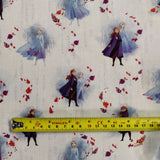FS763_2 Disney Frozen Anna & Elsa Cotton | Fabric | blue, Brand, Branded, Children, Cotton, Disney, drape, elsa, Fabric, fashion fabric, frozen, Frozen 2, Kids, Light blue, making, olaf, Pink, sewing, Skirt, Snow, Snowflakes, snowman, XMAS | Fabric Styles