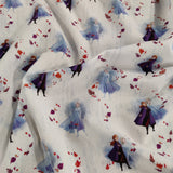 FS763_2 Disney Frozen Anna & Elsa Cotton | Fabric | blue, Brand, Branded, Children, Cotton, Disney, drape, elsa, Fabric, fashion fabric, frozen, Frozen 2, Kids, Light blue, making, olaf, Pink, sewing, Skirt, Snow, Snowflakes, snowman, XMAS | Fabric Styles