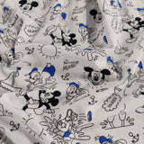 FS766_1 Disney Mickey & Donald | Fabric | blue, Brand, Branded, Children, Cotton, Denim, Disney, Donald, drape, Fabric, fashion fabric, Kids, Light blue, making, Mermaid, Mickey, Minnie, Mouse, Pink, sewing, Skirt | Fabric Styles