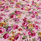 FS811_2 Roses cotton Fabric Pink | Fabric | Button, Buttons, Cotton, drape, Fabric, fashion fabric, Floral, Flower, Kids, making, Rose, Roses, Sale, sewing, Skirt | Fabric Styles
