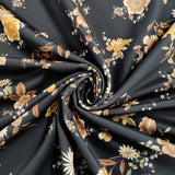 FS849 Black Floral | fabric, limited, sale, scuba | Fabric Styles