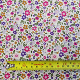 FS853_1 Small Floral Cotton Poplin | Fabric | Button, Buttons, Cotton, Cotton Poplin, drape, Fabric, fashion fabric, Floral, Flower, Kids, making, Rose, Roses, Sale, sewing, Skirt, Woven | Fabric Styles