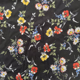 77B - Black Floral | fabric, limited, sale | Fabric Styles