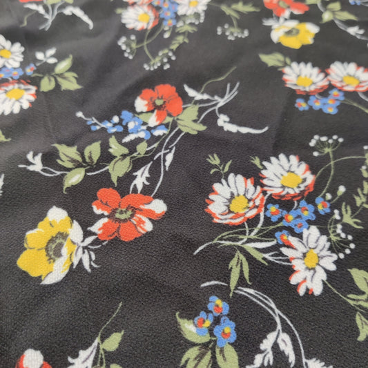 77B - Black Floral | fabric, limited, sale | Fabric Styles