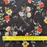 77B - Black Floral | fabric, limited, sale | Fabric Styles