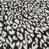FS873 Black White Leopard | Fabric | Animal, drape, Fabric, fashion fabric, FS456, Leopard, Scuba, sewing, Stretchy | Fabric Styles