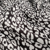 FS873 Black White Leopard | Fabric | Animal, drape, Fabric, fashion fabric, FS456, Leopard, Scuba, sewing, Stretchy | Fabric Styles