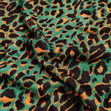 FS872_1 Green & Grey Leopard | Fabric | Animal, Animals, drape, Fabric, fashion fabric, Green, Grey, Leopard, Leopards, Sale, sewing, spun poly, Spun Polyester, Spun Polyester Elastane, Stretchy | Fabric Styles