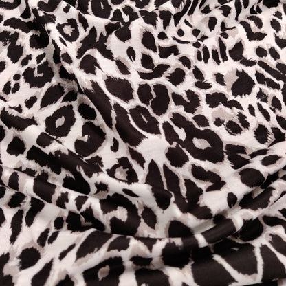 FS872_1 Green & Grey Leopard | Fabric | Animal, Animals, drape, Fabric, fashion fabric, Green, Grey, Leopard, Leopards, Sale, sewing, spun poly, Spun Polyester, Spun Polyester Elastane, Stretchy | Fabric Styles