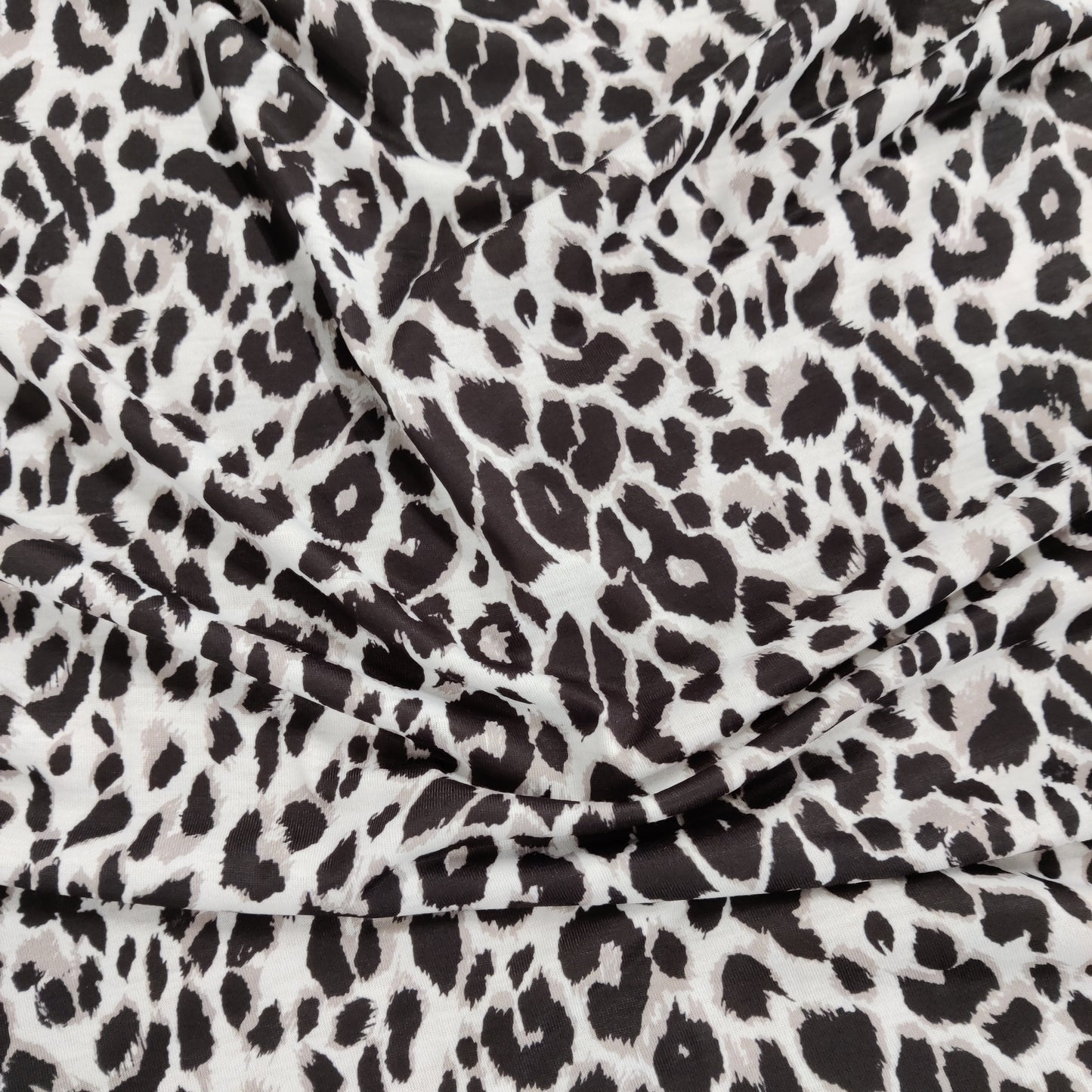FS872_1 Green & Grey Leopard | Fabric | Animal, Animals, drape, Fabric, fashion fabric, Green, Grey, Leopard, Leopards, Sale, sewing, spun poly, Spun Polyester, Spun Polyester Elastane, Stretchy | Fabric Styles