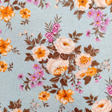 FS670 Blue Floral | Fabric | drape, Fabric, fashion fabric, Floral, jersey, limited, making, SALE, sewing, spun polyester, Spun Polyester Elastane, stretch, Stretchy, Tropical | Fabric Styles