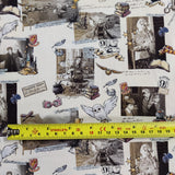 FS635_17 Harry Potter Notebook Cotton | Fabric | Characters, Cotton, Fabric, FS635, Harry Potter, Movie | Fabric Styles