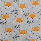 FS883_1 Blushing Foxes Polycotton | Fabric | Blushing, Children, Fabric, fashion fabric, Fox, Foxes, Kid, Kids, making, Poly, Poly Cotton, Sale, sewing, Skirt, White | Fabric Styles