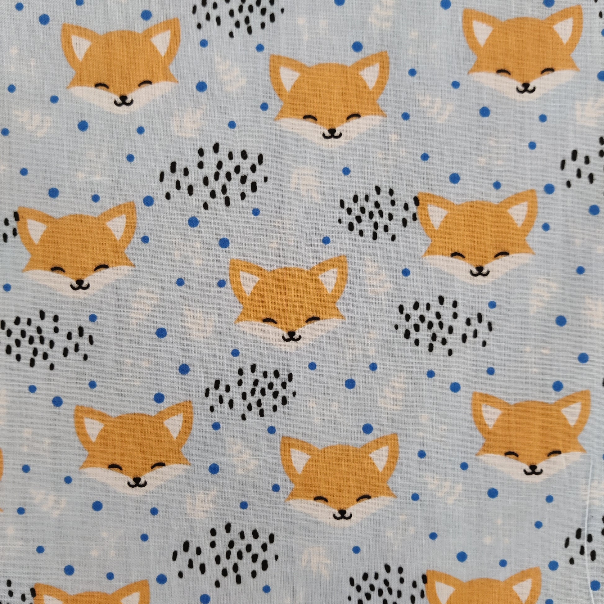 FS883_1 Blushing Foxes Polycotton | Fabric | Blushing, Children, Fabric, fashion fabric, Fox, Foxes, Kid, Kids, making, Poly, Poly Cotton, Sale, sewing, Skirt, White | Fabric Styles