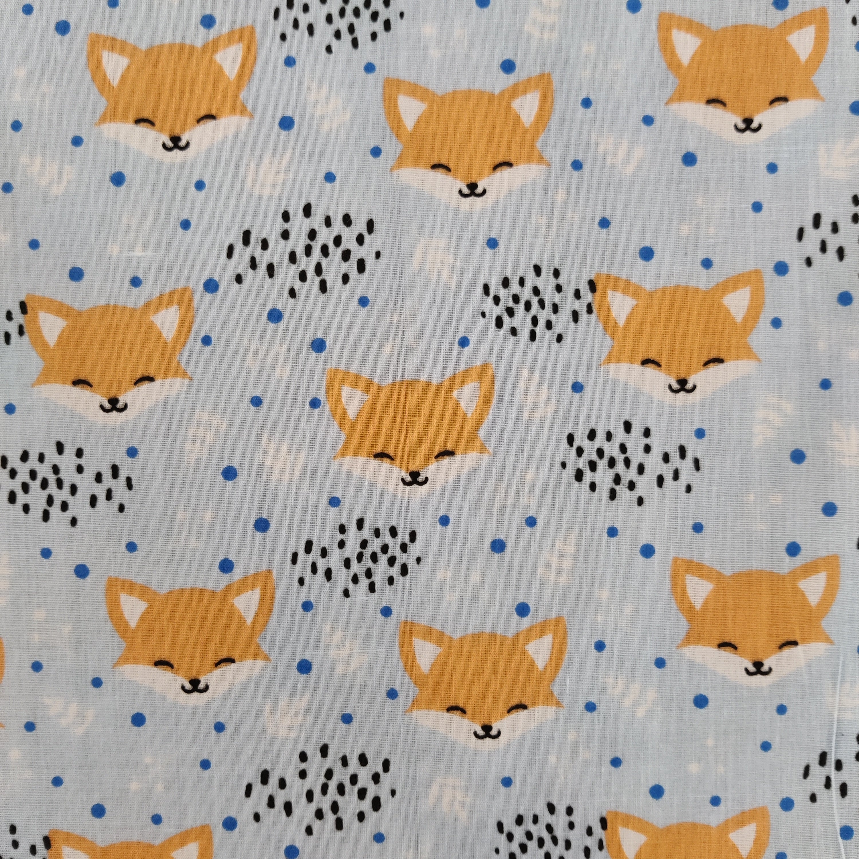 FS883_1 Blushing Foxes Polycotton | Fabric | Blushing, Children, Fabric, fashion fabric, Fox, Foxes, Kid, Kids, making, Poly, Poly Cotton, Sale, sewing, Skirt, White | Fabric Styles