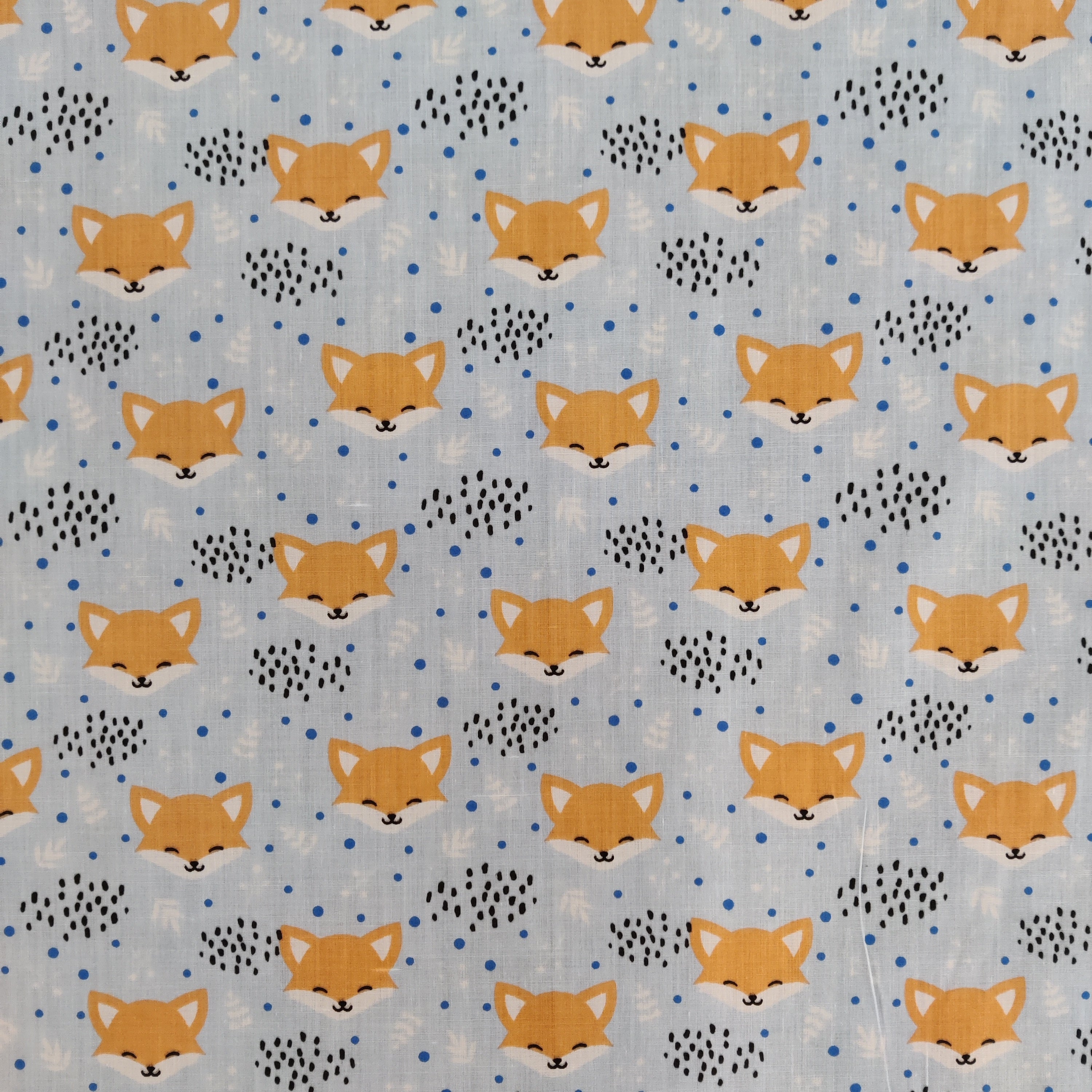 FS883_1 Blushing Foxes Polycotton | Fabric | Blushing, Children, Fabric, fashion fabric, Fox, Foxes, Kid, Kids, making, Poly, Poly Cotton, Sale, sewing, Skirt, White | Fabric Styles